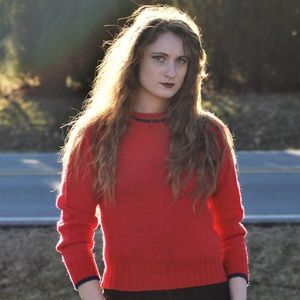 Vintage Red Sweater Size S-M